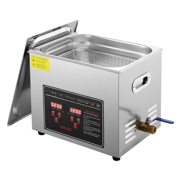 Ultralydsrenser 10L, digital timer, opvarmet rustfrit stål