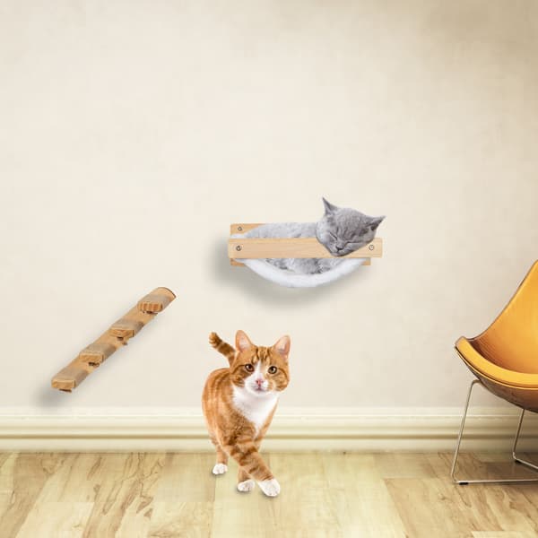 Cat Väggtrappa – 4 steg för att klättra och repa