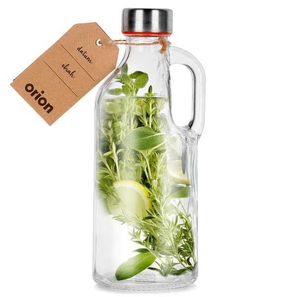 Kahvallinen lasipullo 550 ml