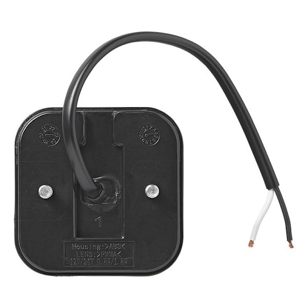 Sidomarkeringslampa 12/24V bärnsten 65 x 65 mm LED