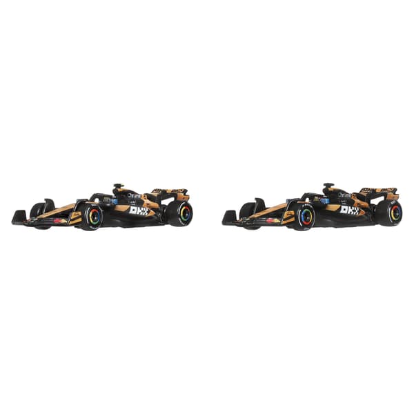 Hot Wheels Formel 1 støbte biler, 2-pak, skala 1:64