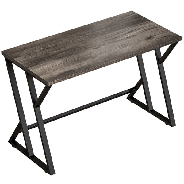 Computerbord 120x60 cm, Z-ramme metalben, grå