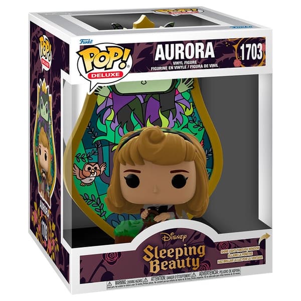 POP-figur Deluxe Disney Törnrosa Aurora Maleficent Målat Glas