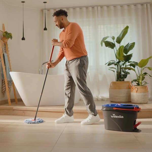 Spin Mop System med dobbeltkammerspand