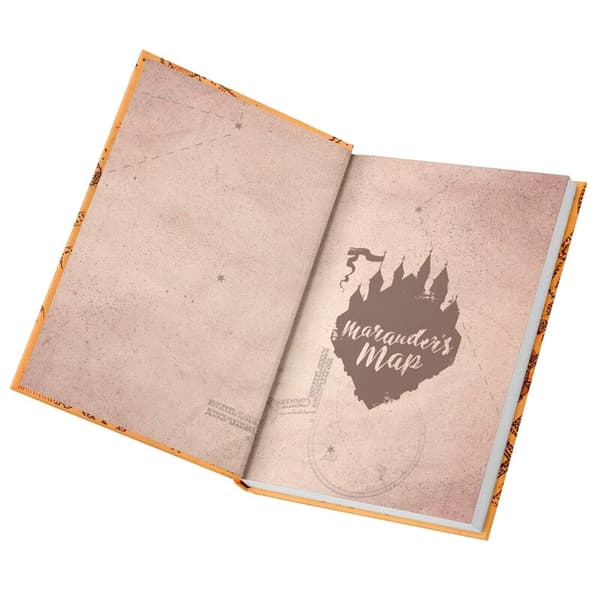 Marauders Map -muistikirja valolla, Harry Potter -design