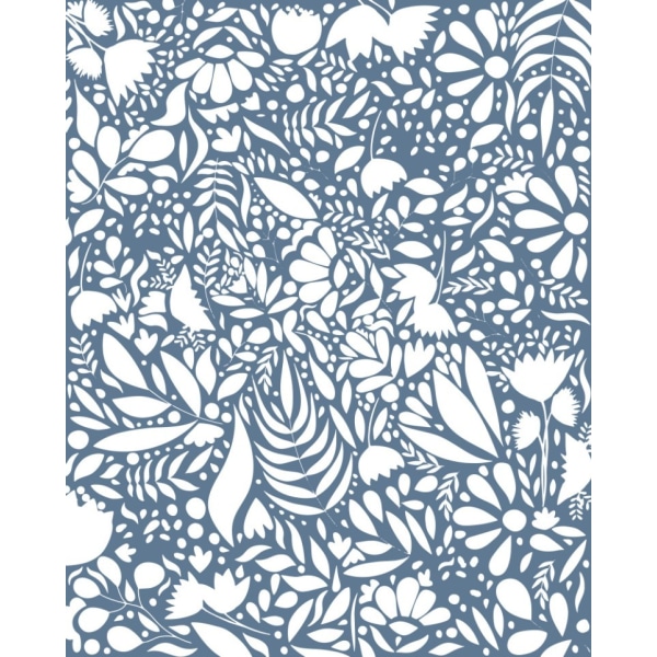 Scandi Blue White Pattern 1 - 21x30 cm