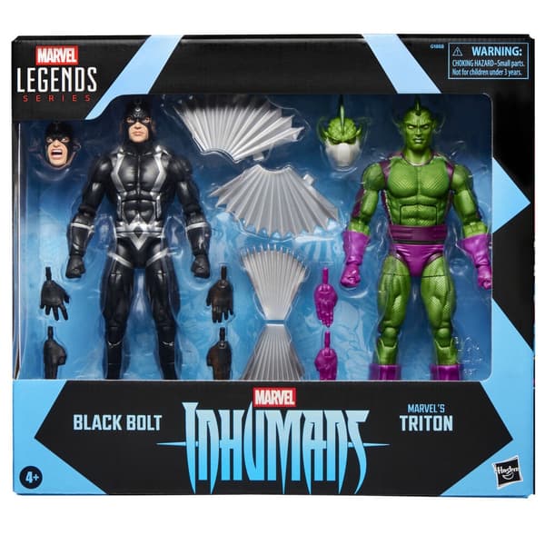 Marvel Legends -sarjan Inhumans Black Bolt & Triton -pakkaus, 2 hahmoa, 15 cm