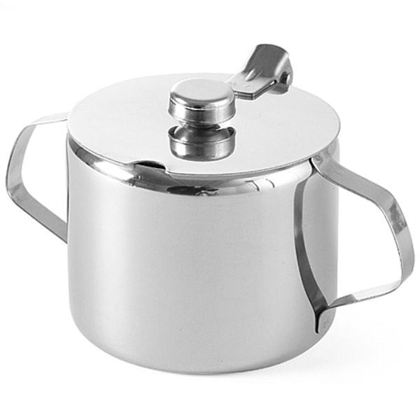 Ruostumattomasta teräksestä valmistettu sokerikulho kannella, halk. 85mm 300ml - Hendi 452103