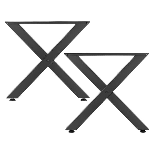 X-Frame bordsben, 2-pack, 750x790 mm, stål, svart