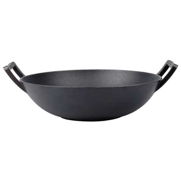 Støbejerns wokpande, 36 cm