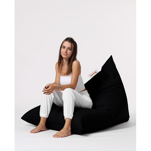 Garden Bean Bag Pyramid Big Bed Puf - Sort