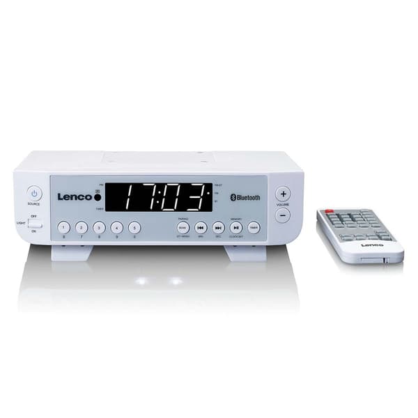 FM köksradio med Bluetooth® LED-belysning och timer vit