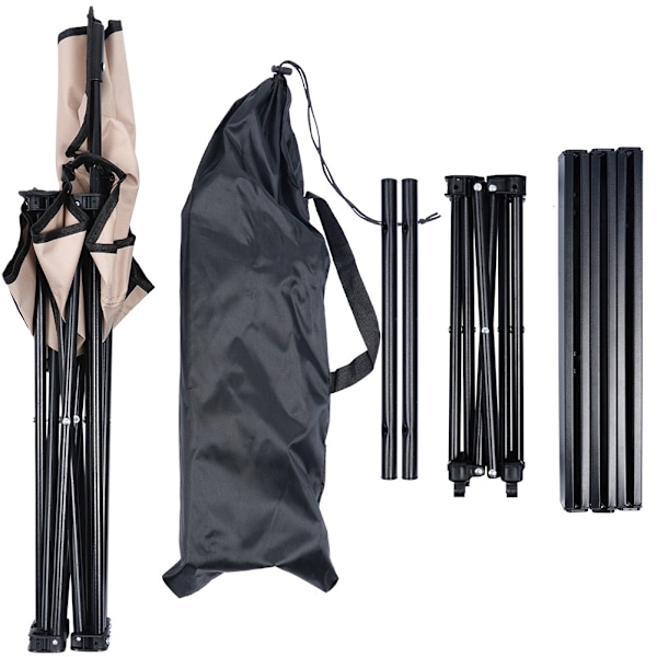 Campingstole med 3-elements bord