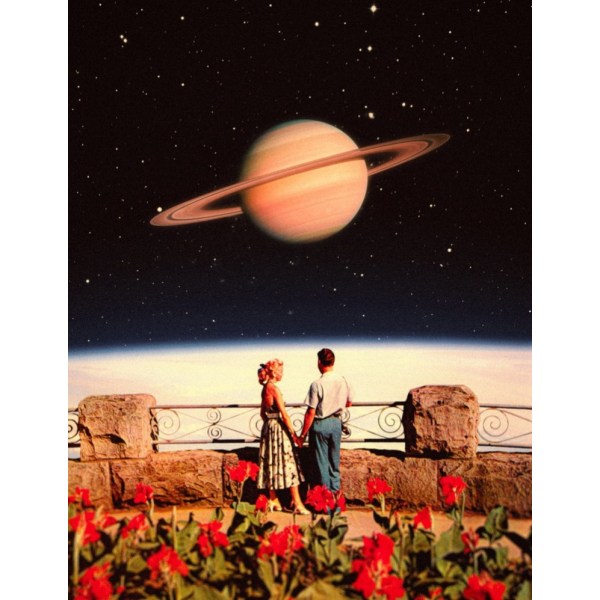 Lovers In Space - 50x70 cm