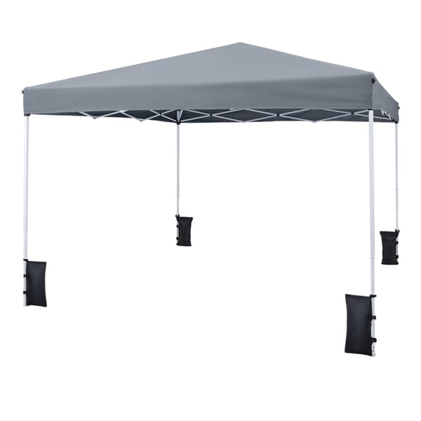 Justerbar pop-up-pavillon 290x290 cm til camping og strand