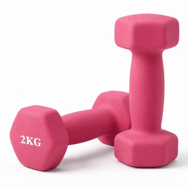 Støbejernshåndvægte med ergonomisk greb