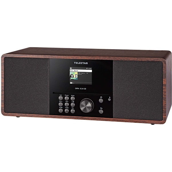 Telestar DIRA S 24 CD DAB+ / FM Stereoradio CD-soittimella Puu