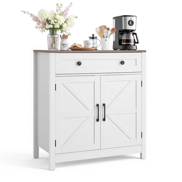 Kaffebarskab – Farmhouse, skuffe, ladedøre, 75 cm