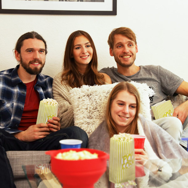 Retro popcorn kegle 144-pak
