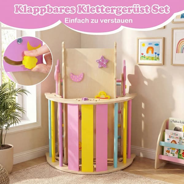 Montessori-kiipeilysetti kolmiolla ja rampilla
