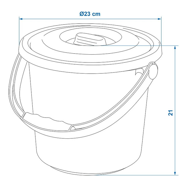 Hink med lock 5L