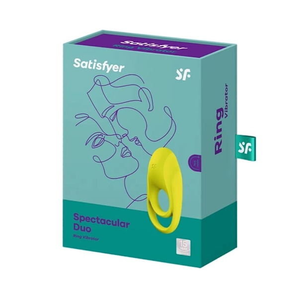 Satisfyer - Spektakulär Duo Ring Vibrator Gul