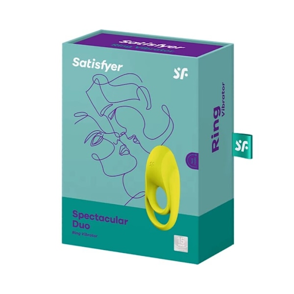 Satisfyer - Spektakulær Duo Ring Vibrator Gul