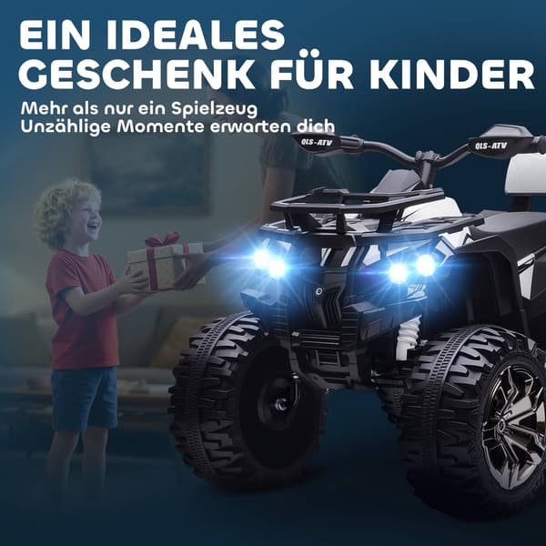 Elektrisk børne-quad, 12V batteri, 3-8 km/t hastighed