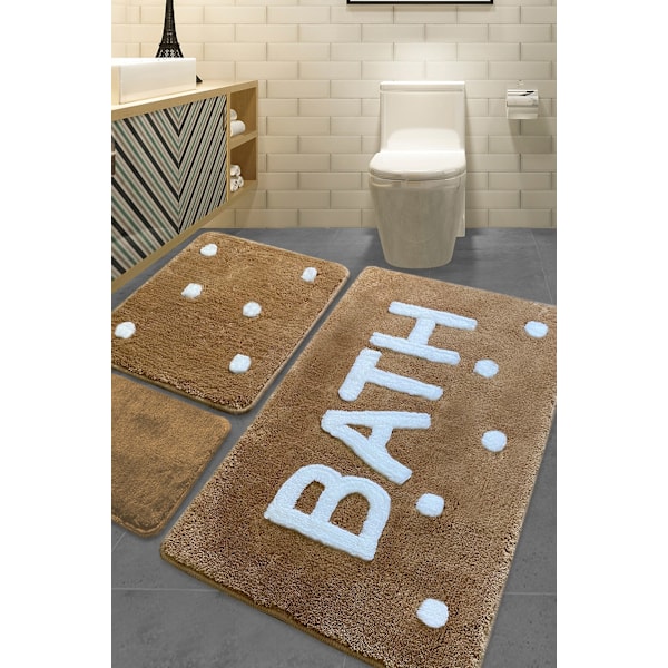 Akrylbadmatsset (3 delar) Badkar