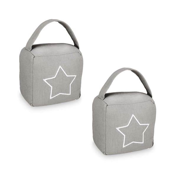 set om 2 dörrstopp med stjärnmotiv