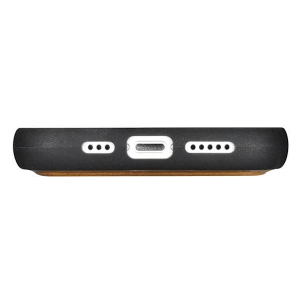 2-i-1 läder Flip Cover iPhone 14 Anti-RFID oljevax plånboksfodral ljusbrunt