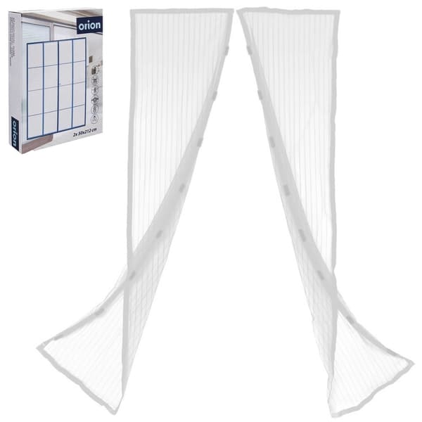 Effektiv magnetisk insektbeskyttelse til døre, 2x75 cm mesh