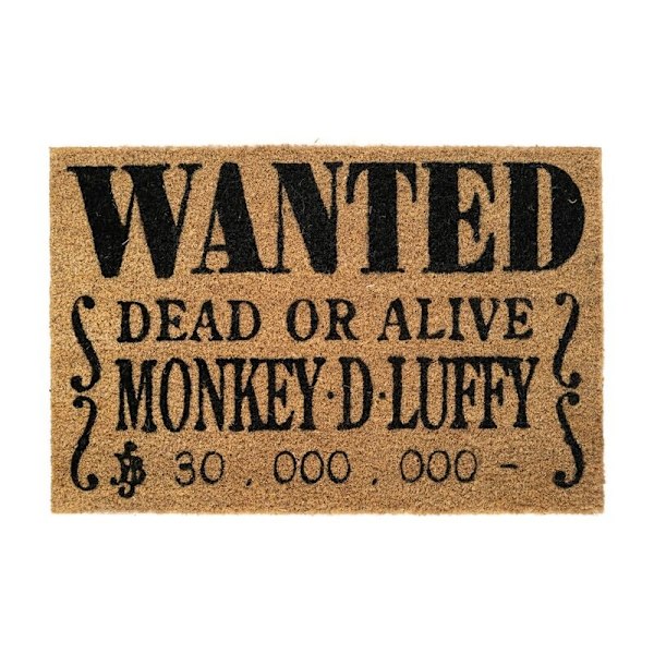 One Piece dørmåtte - Monkey D. Luffy Design, holdbart materiale