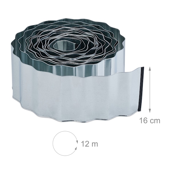 Metallinen nurmikon reuna 12 m