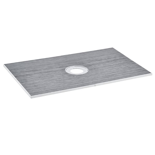 Duschkarkit 60x38 tum, 160 mm mittavlopp, 2 dukar