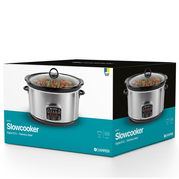 Slow cooker 6,5L 320W SC210 Rustfri