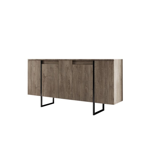 Console Luxe - Valnöt, Svart