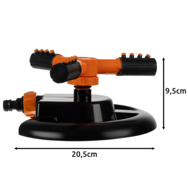 Gardlov 3-arms roterende sprinkler