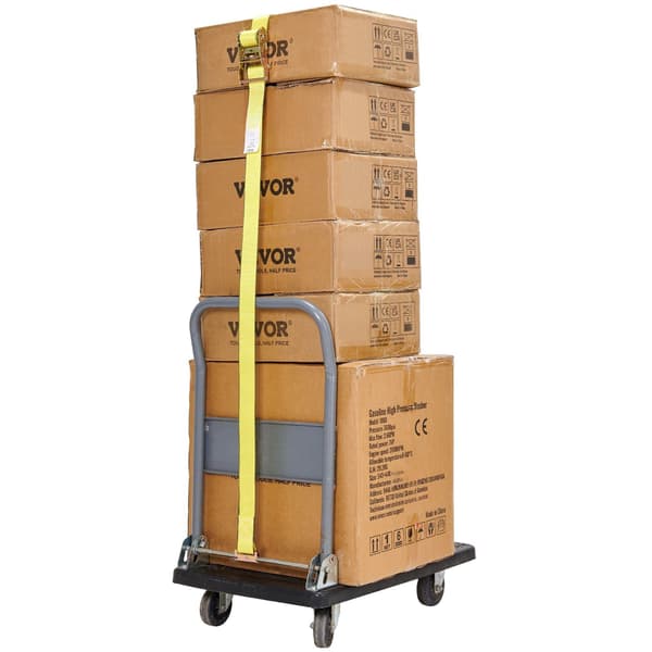 Spärrremmar med 8-pack, 5 cm x 4,5 m, E-spår