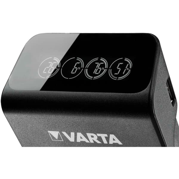 NiMH LCD Plug Charger+ (AA, AAA & 9 Volt) inklusive 4x AA 2100 mAh