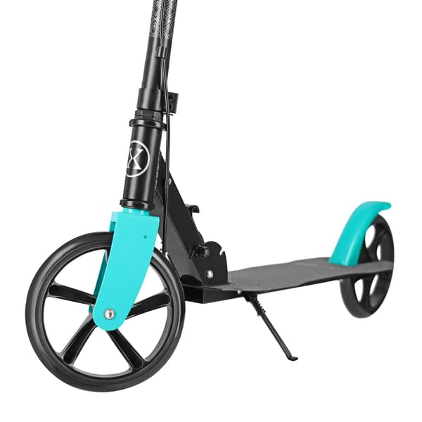 Turkos sparkcykel, justerbar höjd