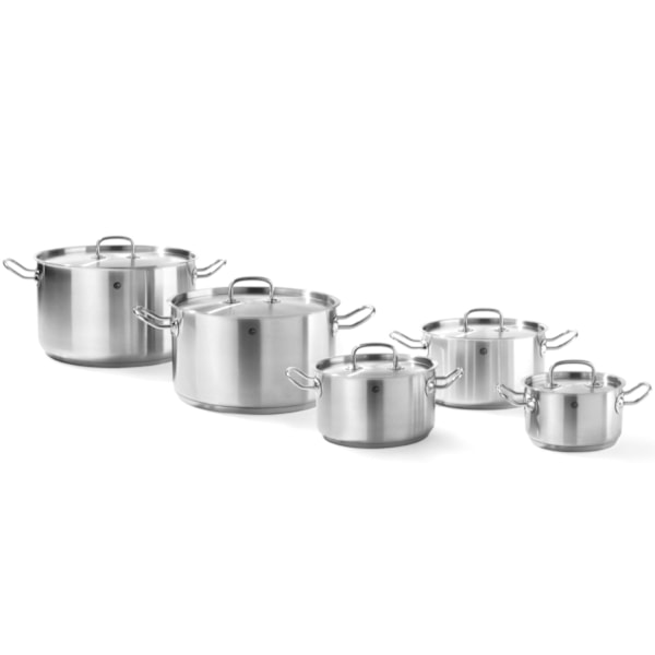 Kitchen Line keskikokoinen kattila kannella 15 l halk. 320 x 190 h - Hendi 836507