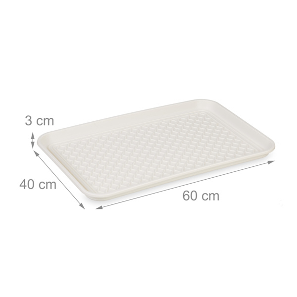 set med 3 droppbrickor för skor 60 x 40 cm