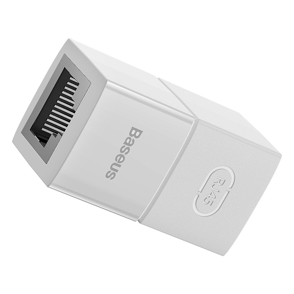 Ethernet RJ45 verkkokaapeliliitin, valkoinen SETTI 10 kpl.