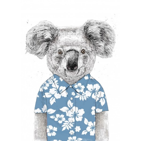 Summer Koala (Blue) - 21x30 cm