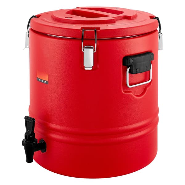 Isolerad dryckesdispenser 8 gallon, varm/kall, kran, rostfritt foder