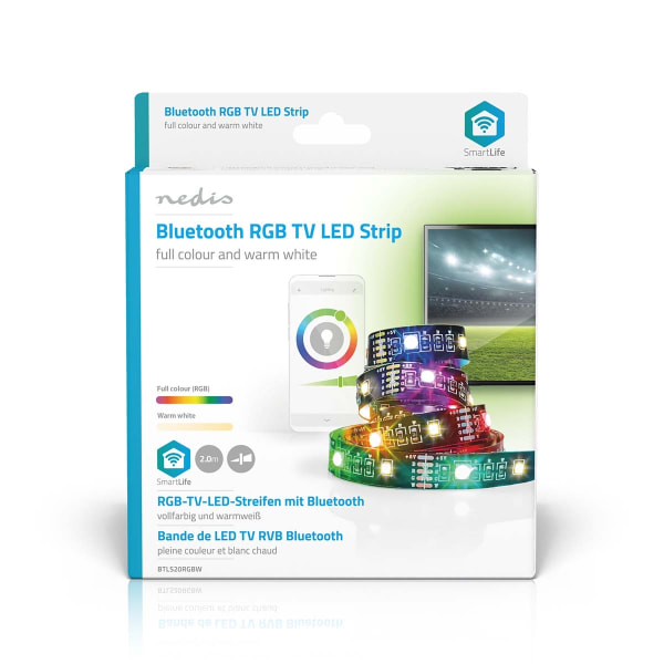 SmartLife LED-Nauha | Bluetooth® | Lämmin Valkoinen / RGB | SMD | 2.00 m | IP20 | 2700 K | 380 lm | Android™ / IOS