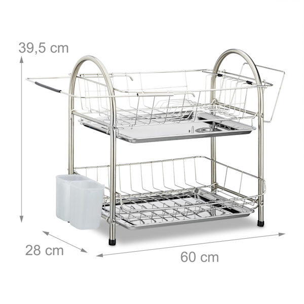 Opvaskestativ 2 niveauer