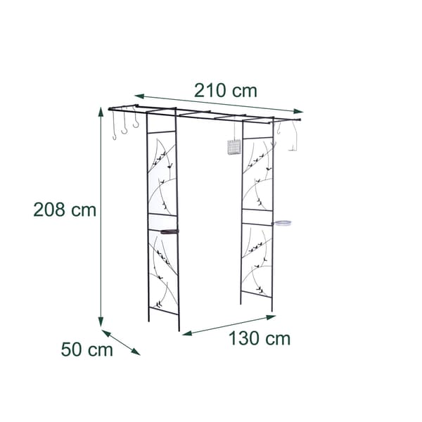 Rosenbue-espalier til haven – Fuglebad og foderstationer