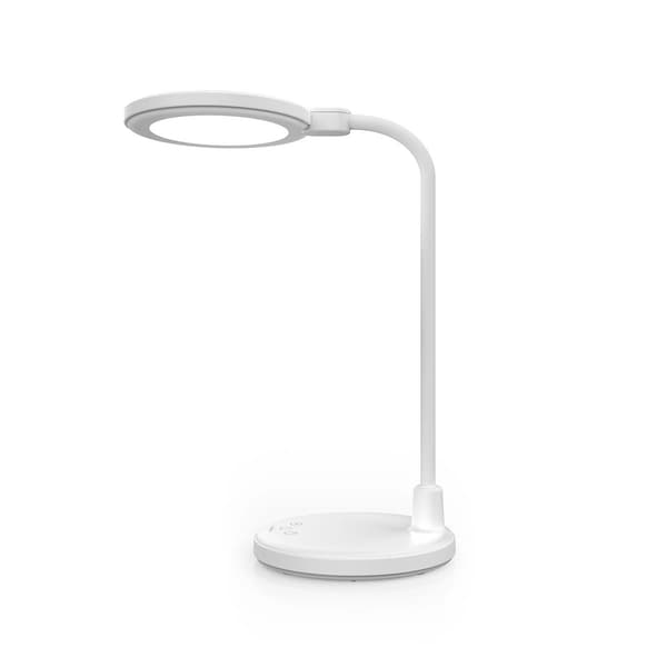 LED-skrivebordslampe med spejl, dæmpbar, 3 tilstande, genopladelig